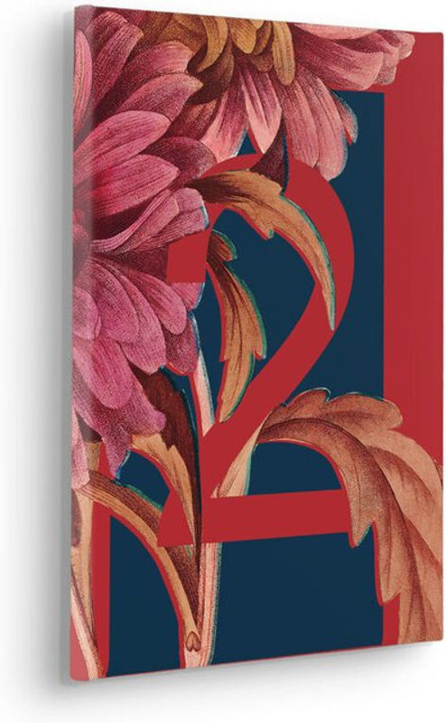 Komar Canvasbild Floral Modern Mehrfarbig Gelb B/H: 40 x 40 cm - Bild 1