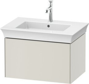 Duravit Waschtischunterschrank White Tulip in Weiß, matt, wandhängend mit 1 Auszug, B/T: 68,4 x 45,8 cm - Bild 1