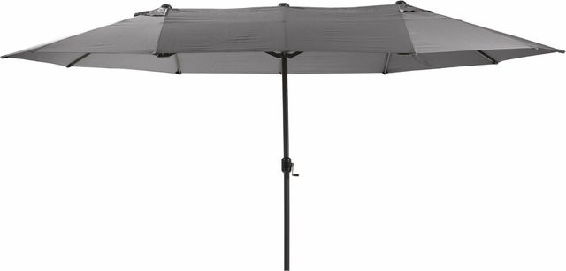 Leco Oval-Sonnenschirm DAS ORIGINAL in Anthrazit mit Aluminiumgestell, B: 460 cm, T: 270 cm, H: 245 cm - Bild 1