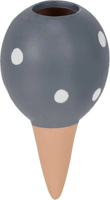 Relaxdays Tonkegel 4er Set aus Keramik in Grau, Höhe: 11,5 cm, Breite: 6 cm - Bild 1
