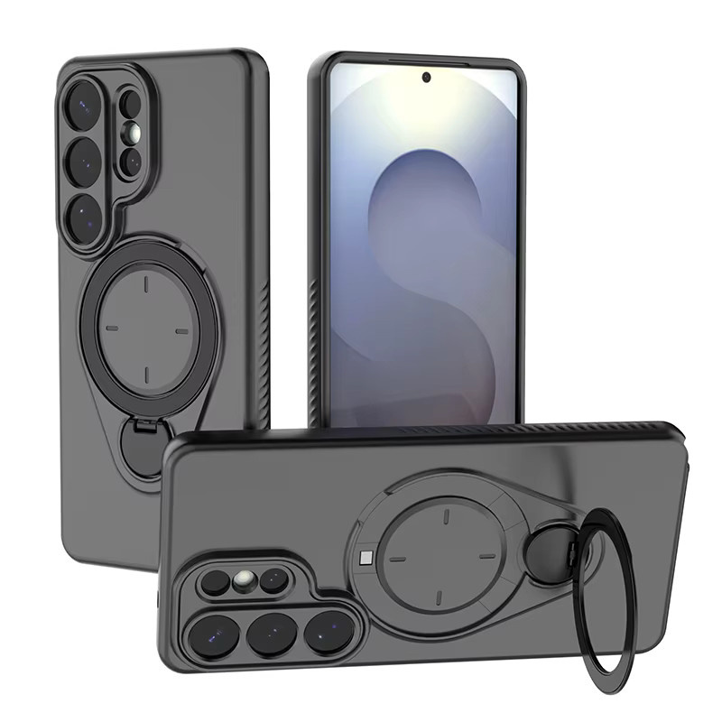 Stoßfeste TPU-Handyhülle mit Magnetfunktion und Metallringhalterung für Samsung Galaxy S26 Ultra Plus in Blau - Bild 5