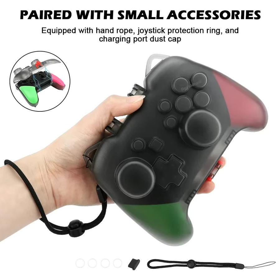 HeroAngel Transparente Schutzhülle für Nintendo Switch Pro Controller mit Ladeöffnung - Bild 3