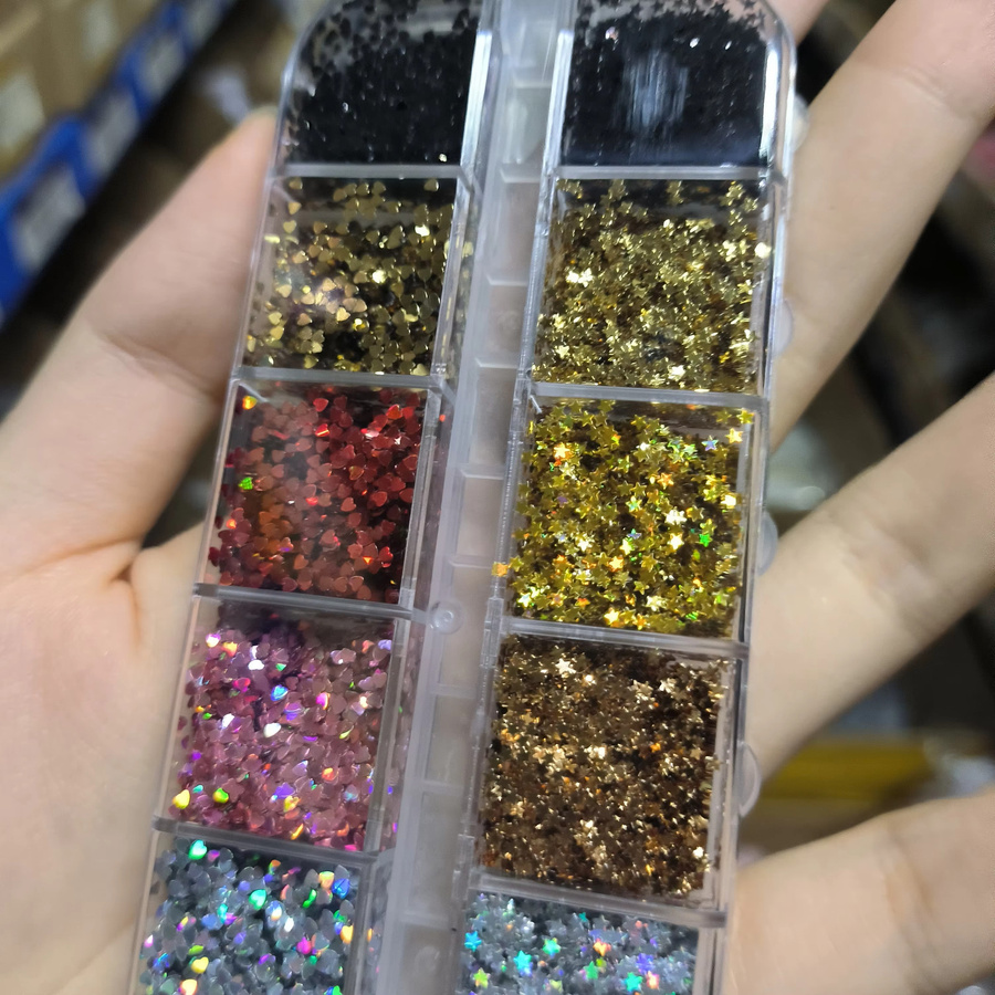 MAFANAILS Nagelglitzer-Pailletten, holografisch, glänzend, Unisex - Bild 2