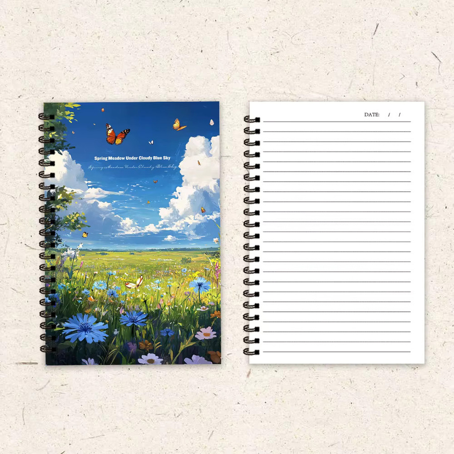 Spring Meadow Notizbuch mit linierte Seiten und Softcover in Multicolour für Damen und Herren - Bild 2