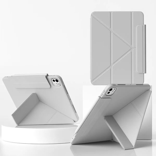 Y-Fold Tablet Schutzhülle für Apple iPad 10.2 (7./8./9. Gen), iPad Air, iPad Pro 11 und iPad Mini 6 in Schwarz oder Weiß - Bild 1
