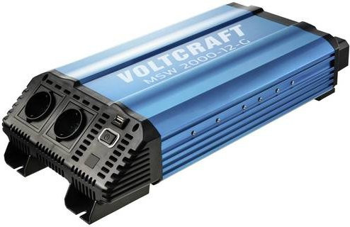Voltcraft Wechselrichter MSW 2000-12-G 2000W 12 V/DC - 230 V/AC modifizierte Sinuswelle in Blau - Bild 1