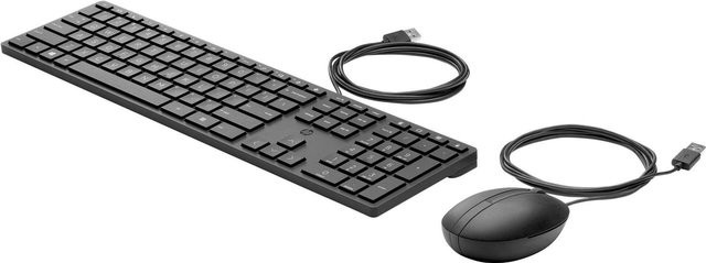 HP 320MK Tastatur und Maus Set, kabelgebunden, Schwarz, QWERTZ Layout - Bild 2