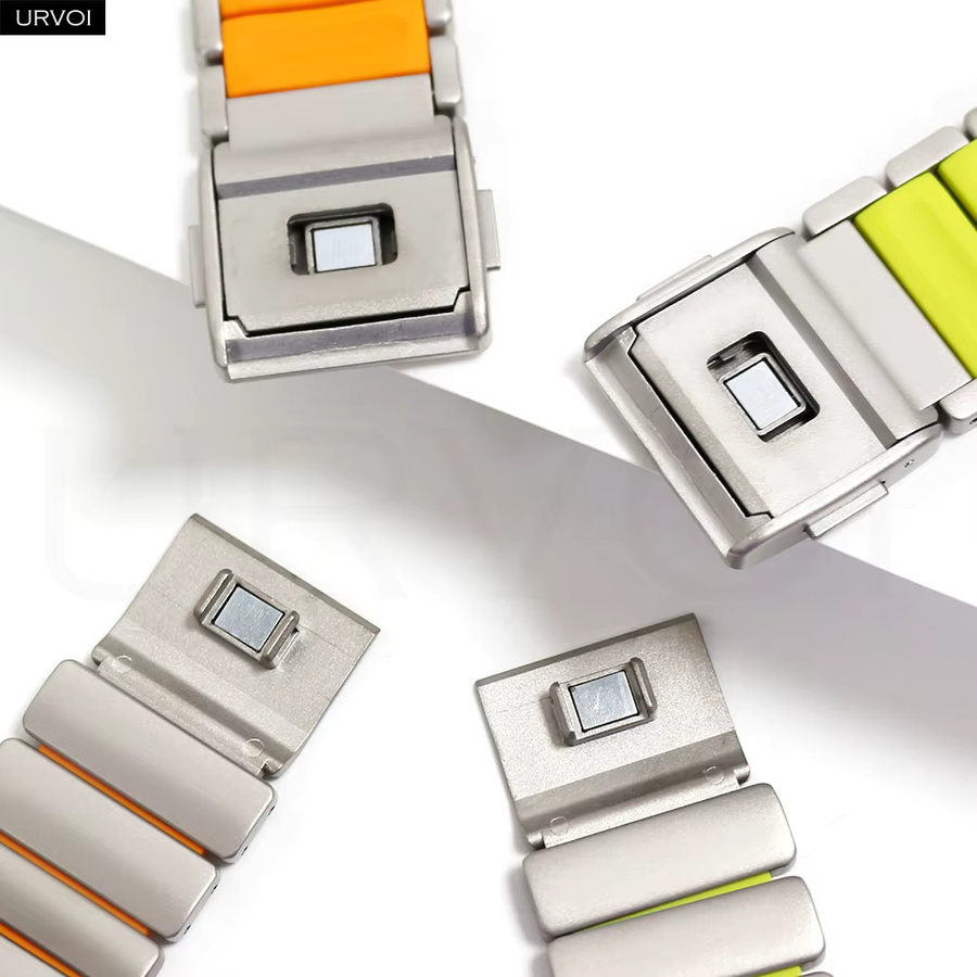 URVOI Uhrenarmband Titan-Silikon, Magnetverschluss, Unisex - Bild 4