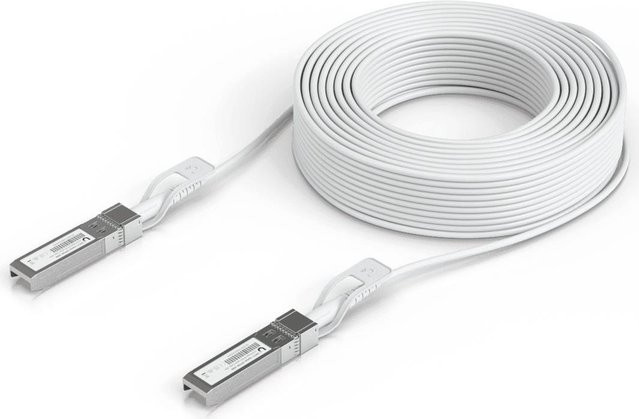 Ubiquiti UniFi 25GBase Direktanschlusskabel SFP28 auf SFP28 in Weiß, Länge: 30,0 m - Bild 1