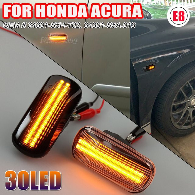 Malcayang LED Seitenmarkierungsleuchten Blinker für Honda Accord, Civic, City, CR-V und Jazz - Bild 1