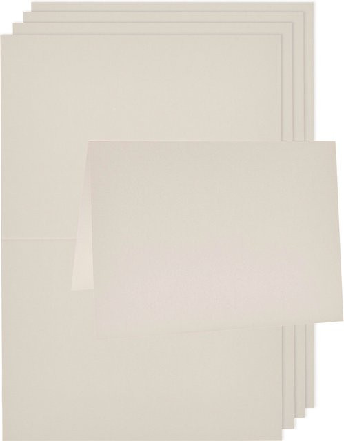 Rico Design Paper Poetry Luxury Karten A5 Hellgrau - Bild 1