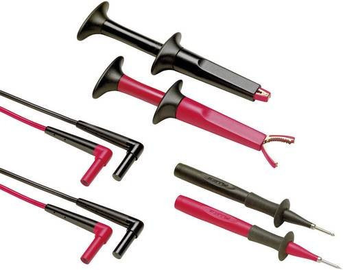 Fluke TL220-1 SureGrip Sicherheits-Messleitungs-Set mit 4mm Lamellensteckern, Schwarz und Rot, 1,50 m Länge - Bild 1