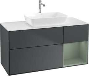 V&B Waschtischunterschrank Finion in Grau lackiert, Breite: 120 cm, Tiefe: 50,1 cm, Höhe: 50,1 cm - Bild 1