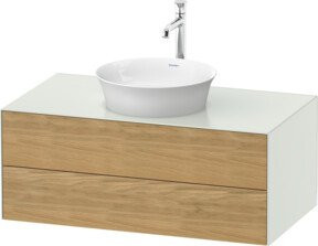 Duravit Waschtischunterschrank White Tulip SBK in Weiß s-matt, B/T/H: 100 x 40,8 x 55 cm - Bild 1