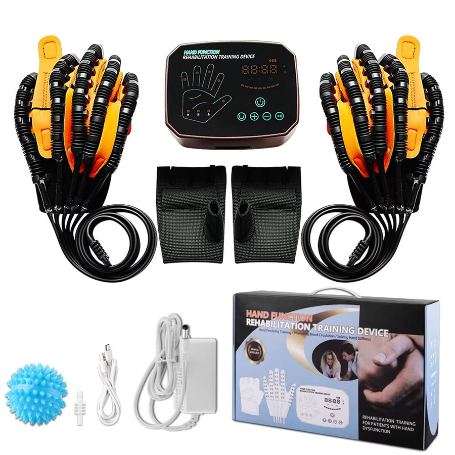 SALORIE Finger-Recovery-Trainer für Hemiplegie und Schlaganfall, automatischer Roboter-Rehabilitationshandschuh zur Handfunktionstherapie, schwarz - Bild 6
