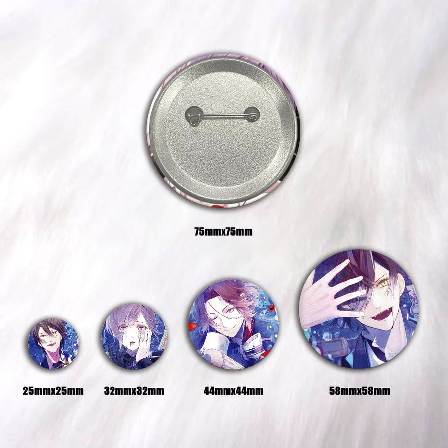 Diabolik Lovers Snap-in-Pins, Broschen, Cartoon-Figur, rund, Bunt, Unisex - Bild 2
