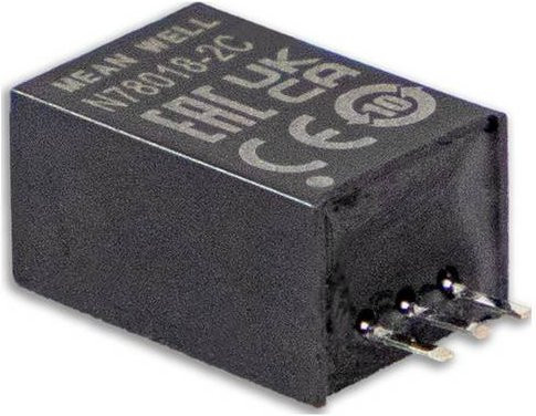 MEAN WELL N7805-2C DC/DC-Wandler 5V 2A 10W Schwarz - Bild 1