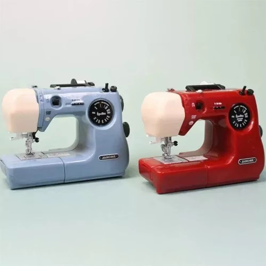 Tragbare Mini-Elektro-Nähmaschine von Janome in Blau mit 12 Stichen und Nähfußpedal für Anfänger - Bild 2