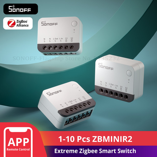 SONOFF ZBMINIR2 Extreme Zigbee Smart Switch mit Detach Relay Fernbedienung, Weiß, kompatibel mit Alexa und Google Home via eWeLink - Bild 1