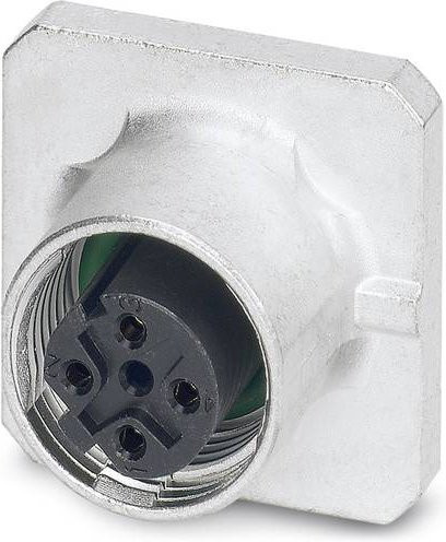 Phoenix Contact 1456404 Sensor-Aktor-Einbausteckverbinder M12 Buchse, Einbau, 4 Polzahl, Farbe: Silber - Bild 1