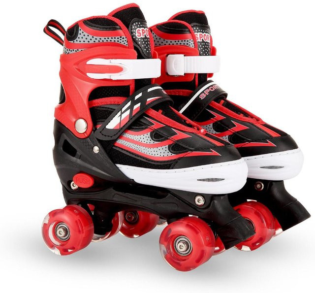 Wosawe Leuchtende Rollschuhe, S rot - Bild 1