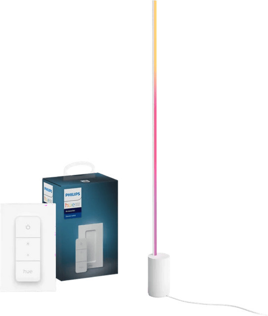 Philips Hue Gradient Signe White & Color Stehleuchte in Weiß mit Dimmer und Fernbedienung - Bild 1