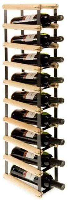 PROREGAL Modulares Weinregal Vinotega Mod aus massivem Kiefernholz in Natur, H x B x T: 92,5 x 12,5 x 24,5 cm - Bild 1
