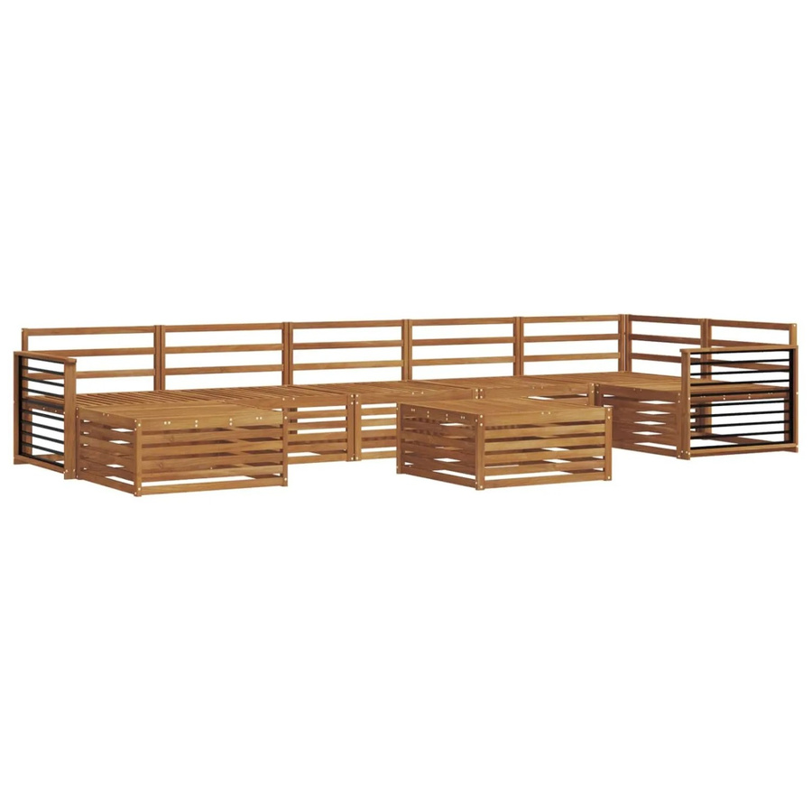 vidaXL Sofagarnitur 8-teilig aus Massivholz Akazie in Natur/Braun - Bild 2
