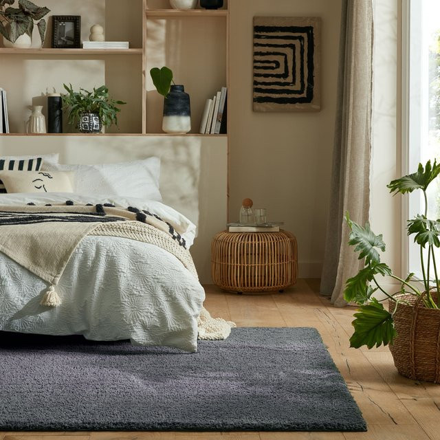 Kadima Design Teppich GIPPING uni Anthrazit B: 200 cm, T: 290 cm - Bild 1
