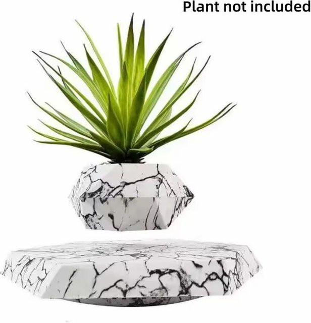 Magnetisch schwebender Bonsai Blumentopf im nordischen Stil, Farbe Schwarz - Bild 1
