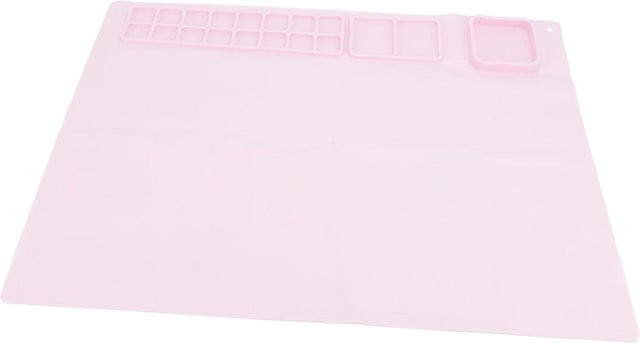 GoolRC Silikon Malmatte für Kinder mit Becher und Paletten, faltbar, Rosa - Bild 1