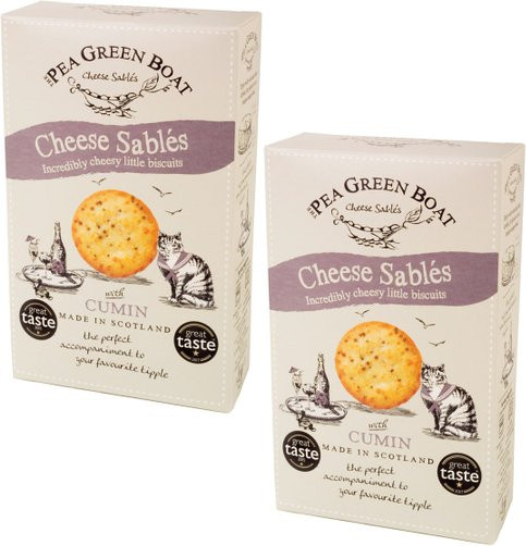 Pea Green Boat Cheese Sablés Cumin 2 x 80 g - Bild 1