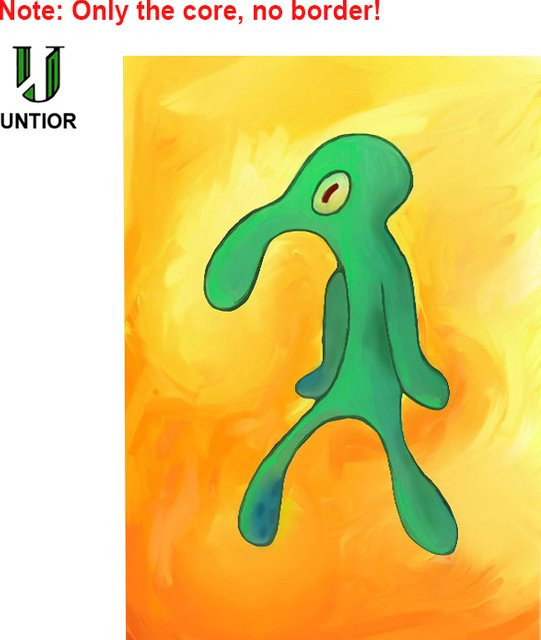 Untior Monster Squid Schwammkopf Thaddäus Tentakel Poster, Mehrfarbig, B: 30,0 cm, H: 20,0 cm - Bild 1
