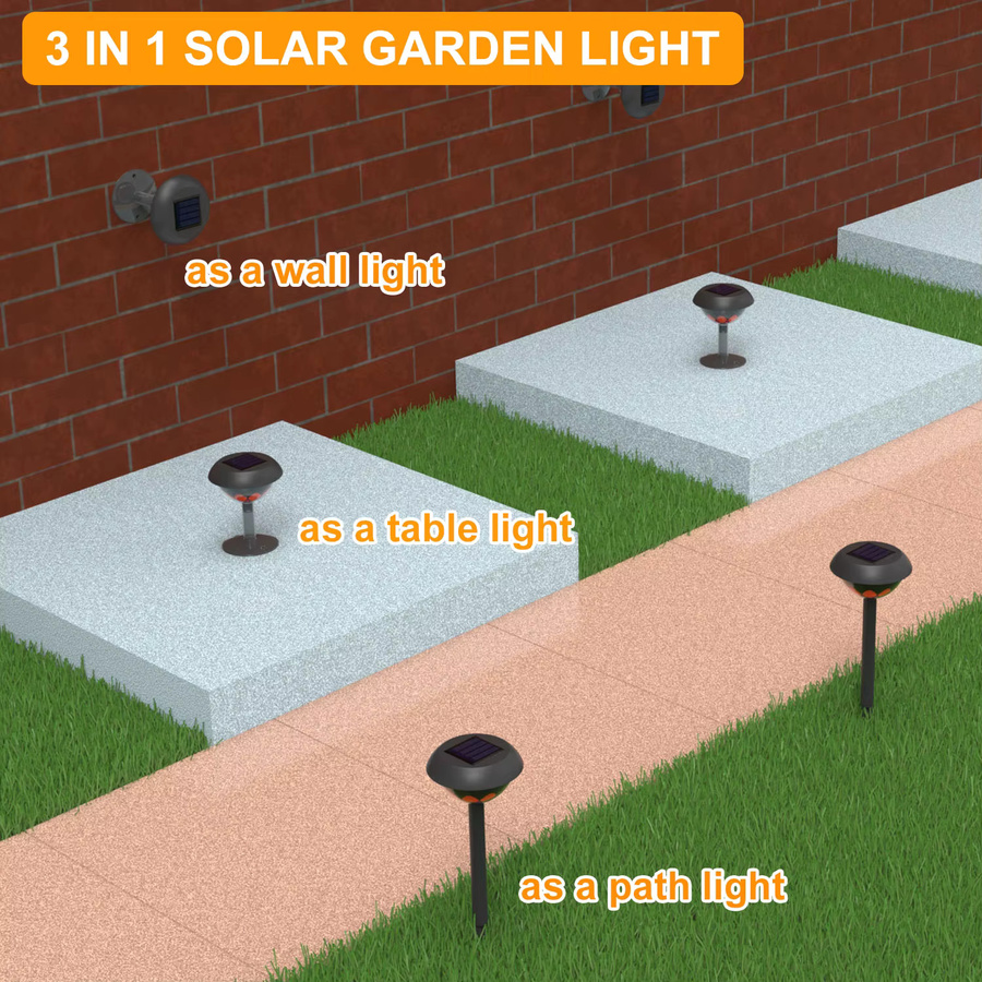 Wasserdichte LED Solar Gartenprojektionsleuchten zur Dekoration von Garten, Terrasse und Wegen - Bild 4