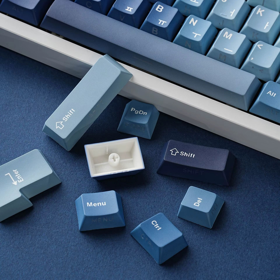 Readson Mechanische Tastatur mit ozeanblauen PBT-Tastenkappen im Cherry-Profil für mehrere Sprachen - Bild 4