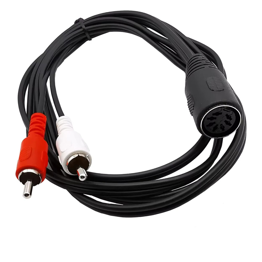 7-poliger DIN zu 2 RCA Lotus Adapter für Audio-Geräte, Multicolor - Bild 6