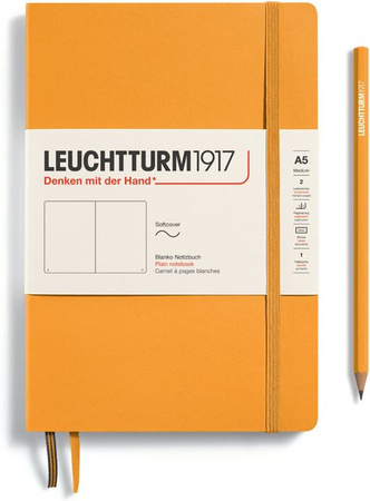 LEUCHTTURM1917 Notizbuch Medium A5 Softcover blanko Rising Sun Orange