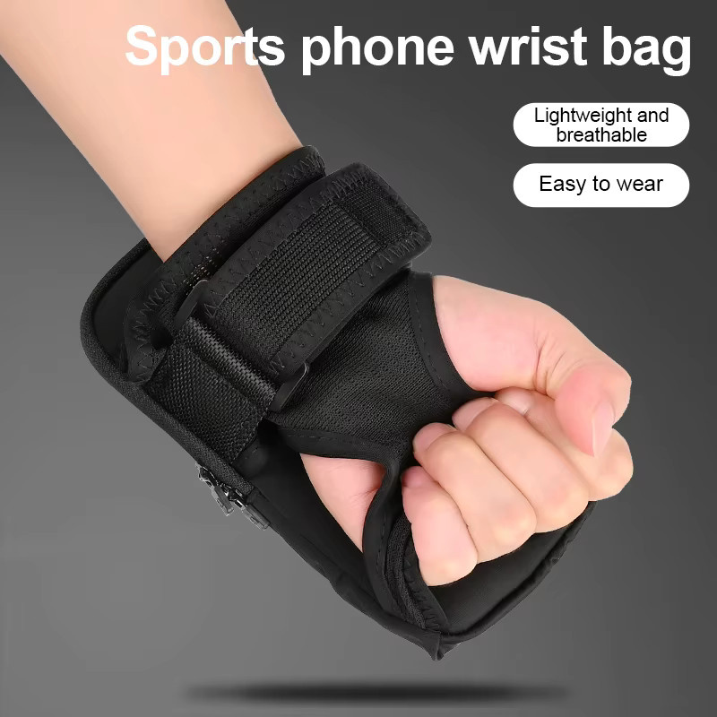 HAISSKY Touchscreen Armbandtasche für iPhone 11 bis iPhone 17 Pro Max zum Laufen und Radfahren in Schwarz oder Grau - Bild 3