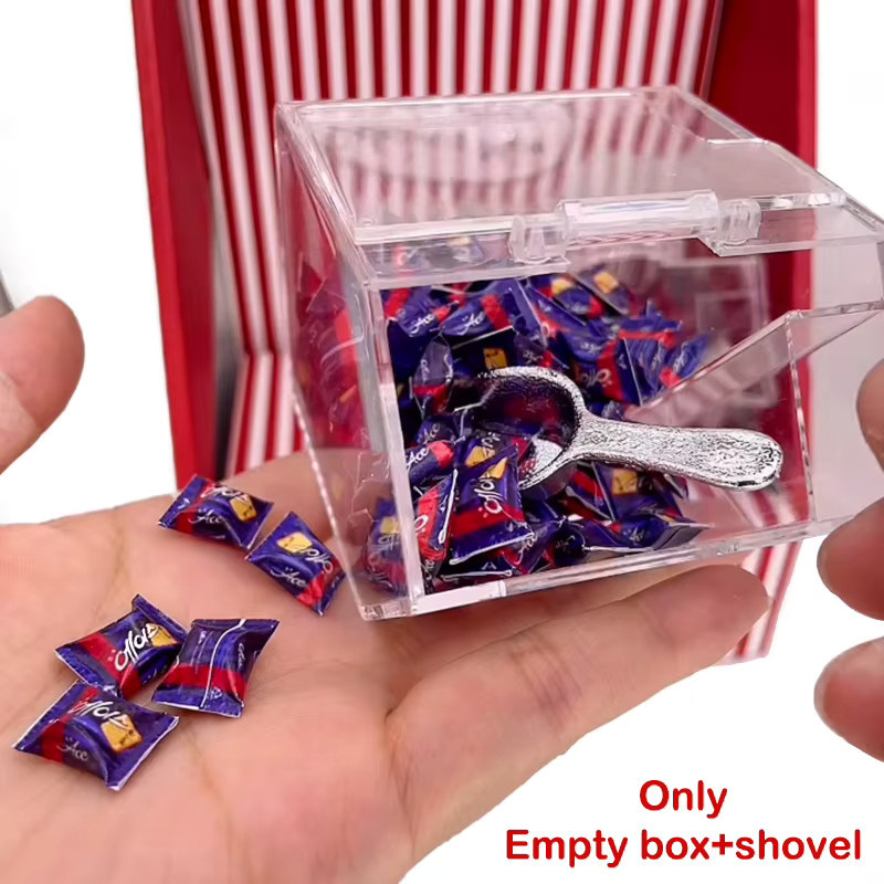 ZTOYL Puppenhaus Miniatur Snack Aufbewahrungssbox, transparent, Zubehör - Bild 2