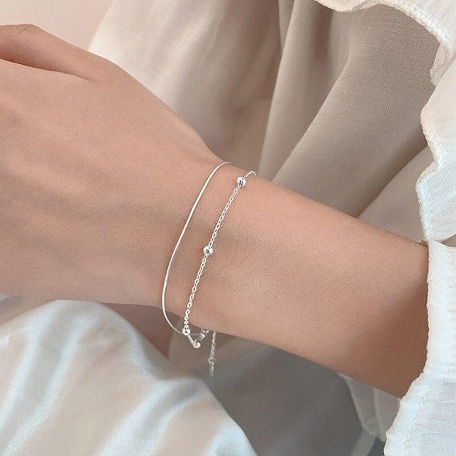 Armband, 925 Silber, Perle, Damen - Bild 1