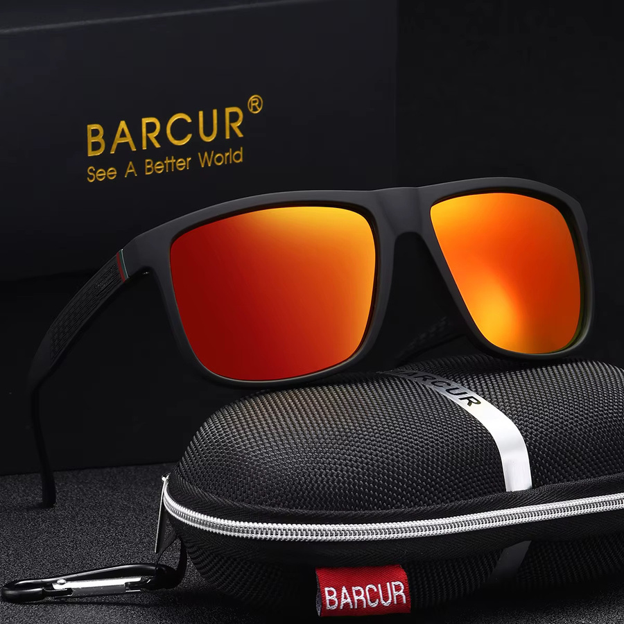 BARCUR Sonnenbrille, Vollrand, Square, Kunststoff, black - Bild 2