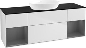 V&B Waschtischunterschrank Finion in Weiß lackiert, Breite: 160 cm, Tiefe: 50,1 cm, Höhe: 50,1 cm - Bild 1