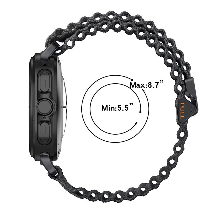 Samsung Uhrenarmband Nylon, Schwarz, Unisex - Bild 4