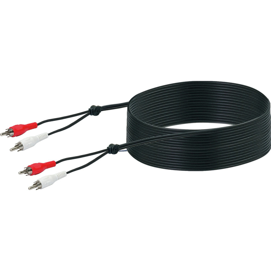 Schwaiger Cinch-Audio-Anschlusskabel RCA in Schwarz, Länge: 10 m - Bild 2