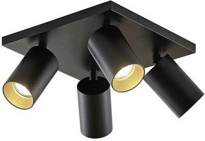 Brumberg Aufbauleuchte Schwarz aus Aluminium und Metall, quadratisch, verstellbar, LED, GU10 - Bild 1