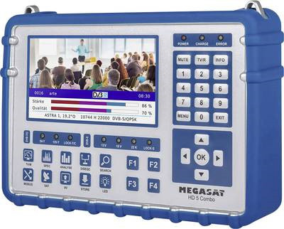 Megasat HD-5 Combo mit eingebautem Display in Blau - Bild 1
