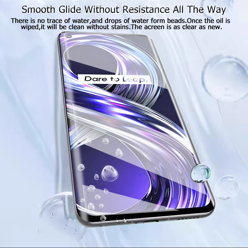 3er-Pack Gehärtetes Glas für Realme 8i, 6,6 Zoll, Transparent, Anti-Explosion Schutzfolie mit Fingerabdruck-Entsperrung - Bild 2