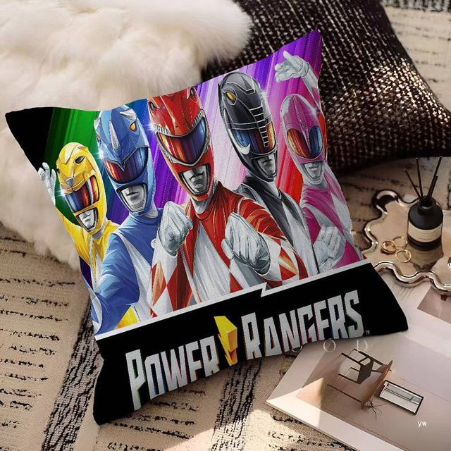 ZX Blanket Kissenbezug P-Power Cool Rangers Motiv Hülle, Mehrfarbig, B/T: 45 x 45 cm - Bild 1