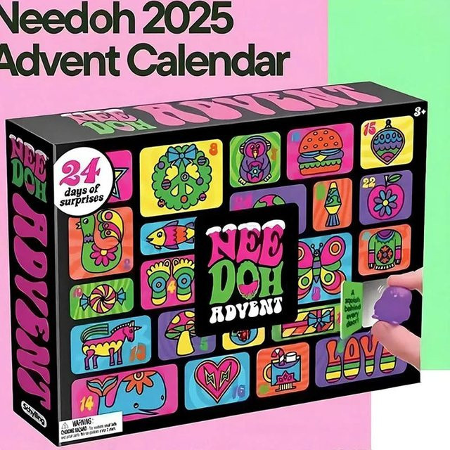 NeeDoh Adventskalender, 3D PVC Puppen, 24 Tage - Bild 1