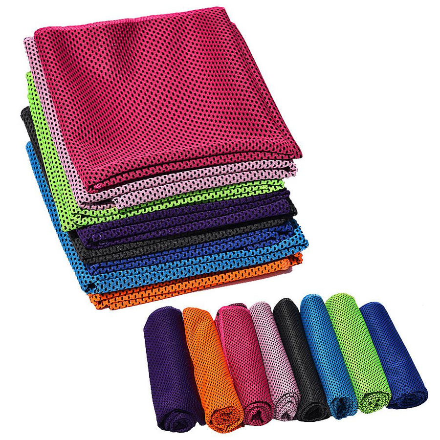 2er-Pack TOMTOP JMS kühlende Reise-Eishandtücher, weich und atmungsaktiv für Sport und Fitness, Black & Green - Bild 5